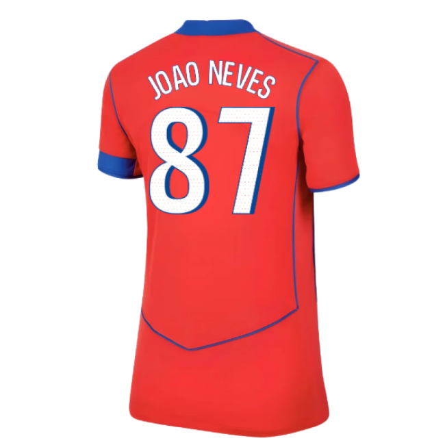 2025-2026 PSG Third Shirt (Womens) (Joao Neves 87)-Vantage Point Soccer